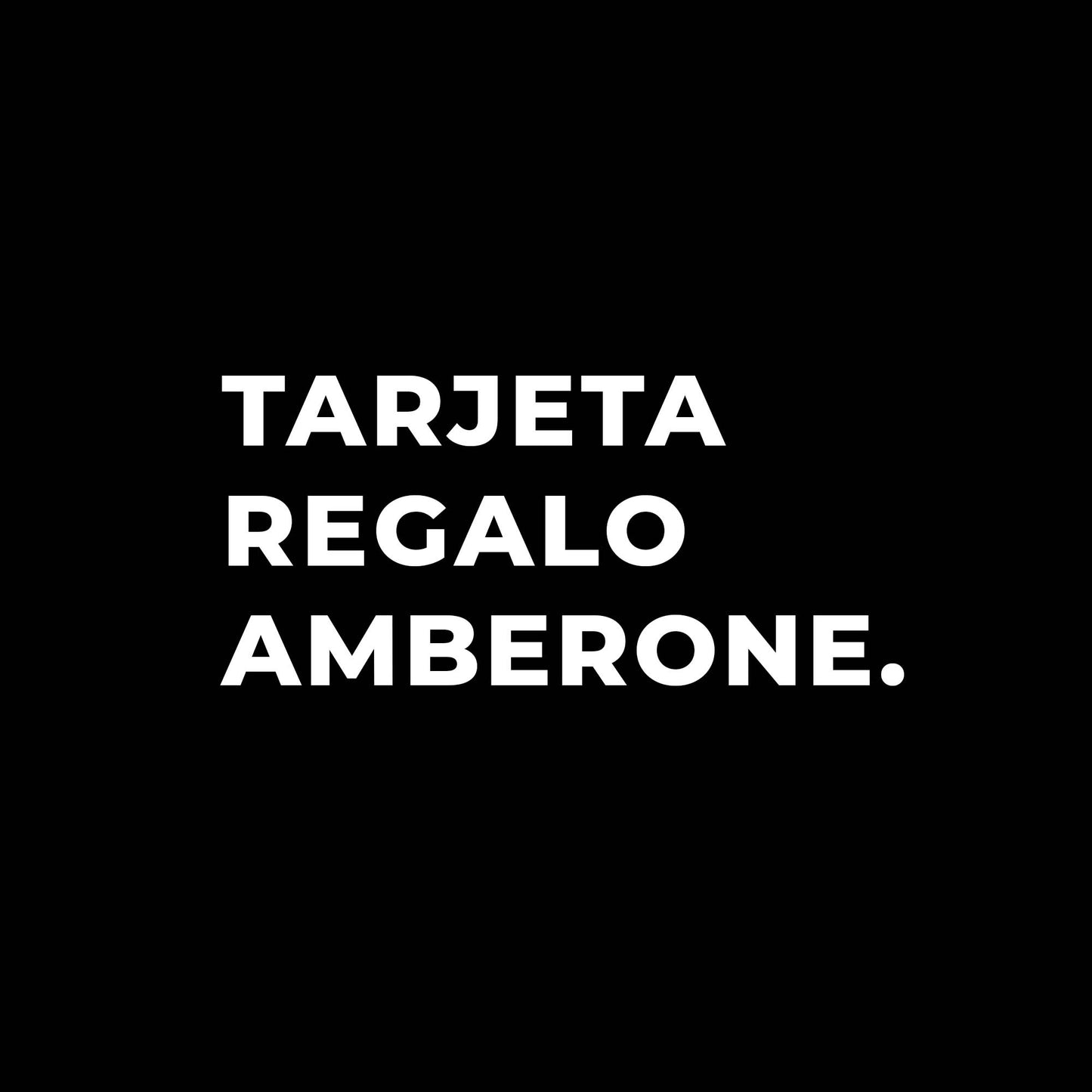 tarjeta regalo amberone